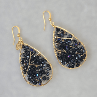 Drop Crystals Earrings - LPL Creations