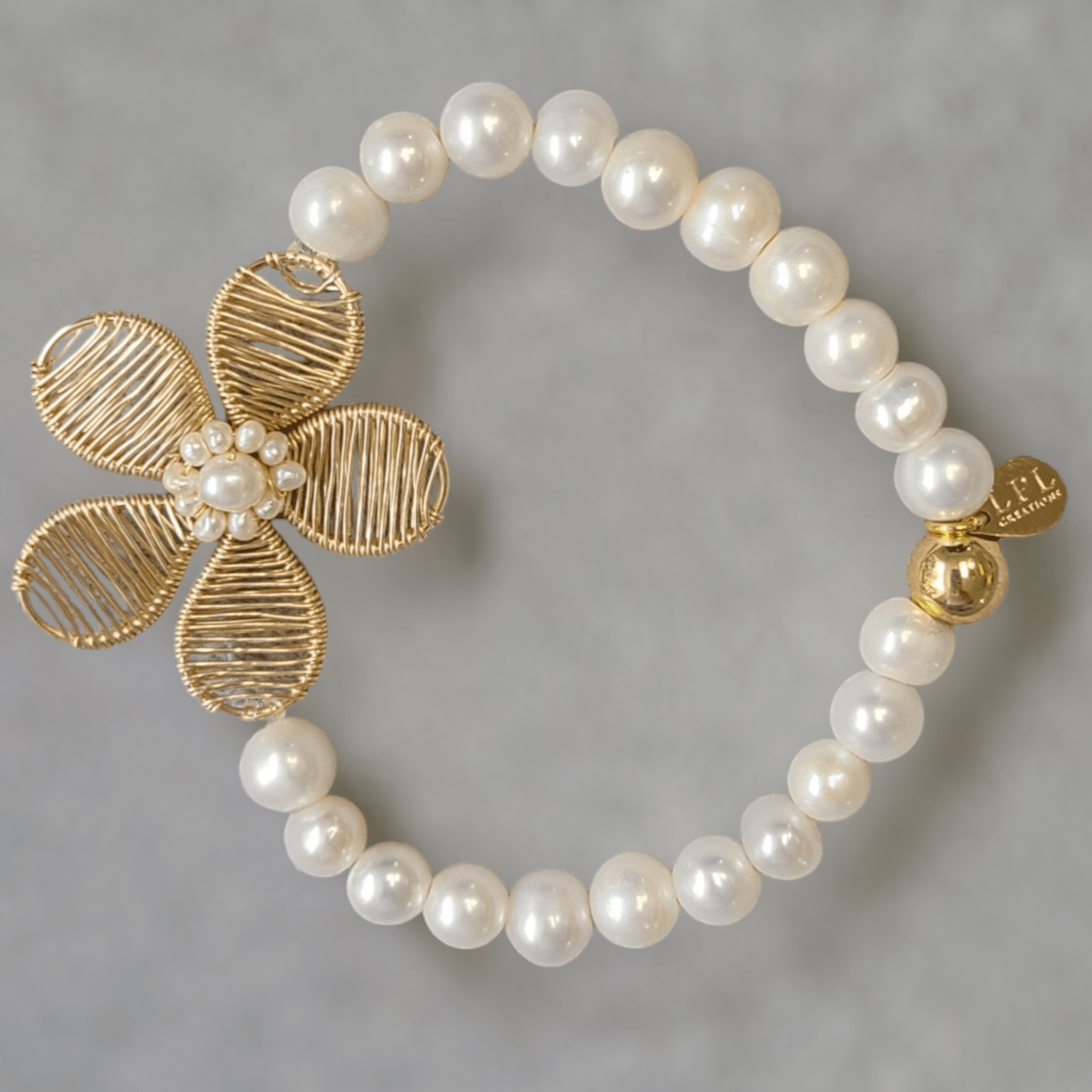 White Blossom Bracelet - LPL Creations