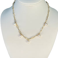 5 Pearls Chain Necklace - LPL Creations