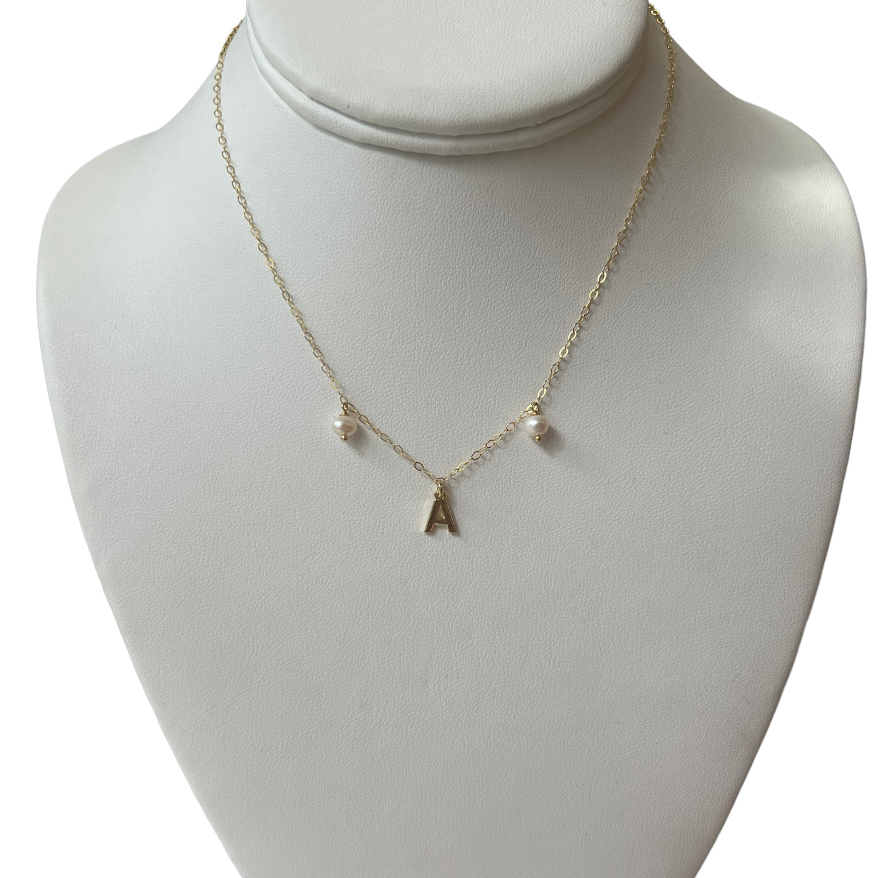 Gold Initial Necklace - LPL Creations