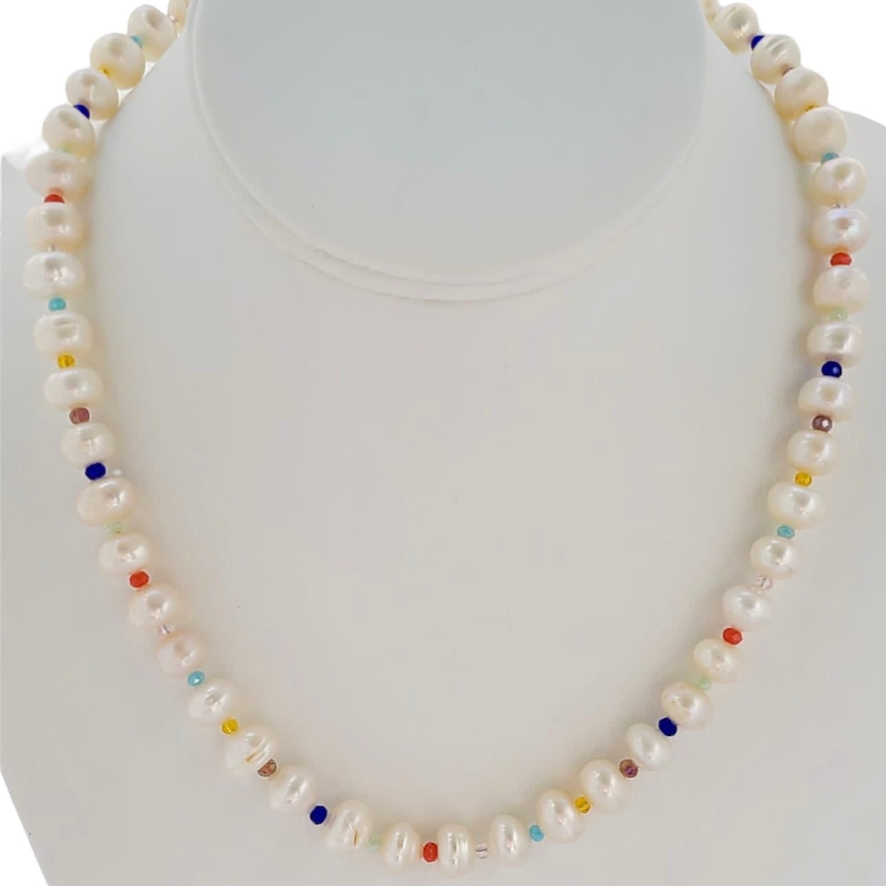 Rainbow Pearl Necklace - LPL Creations