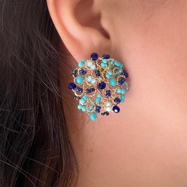 Peacock Stud Earrings - LPL Creations