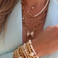 Butterfly in Circles Necklace - LPL Creations