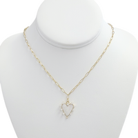 Heart & Pearl Necklace