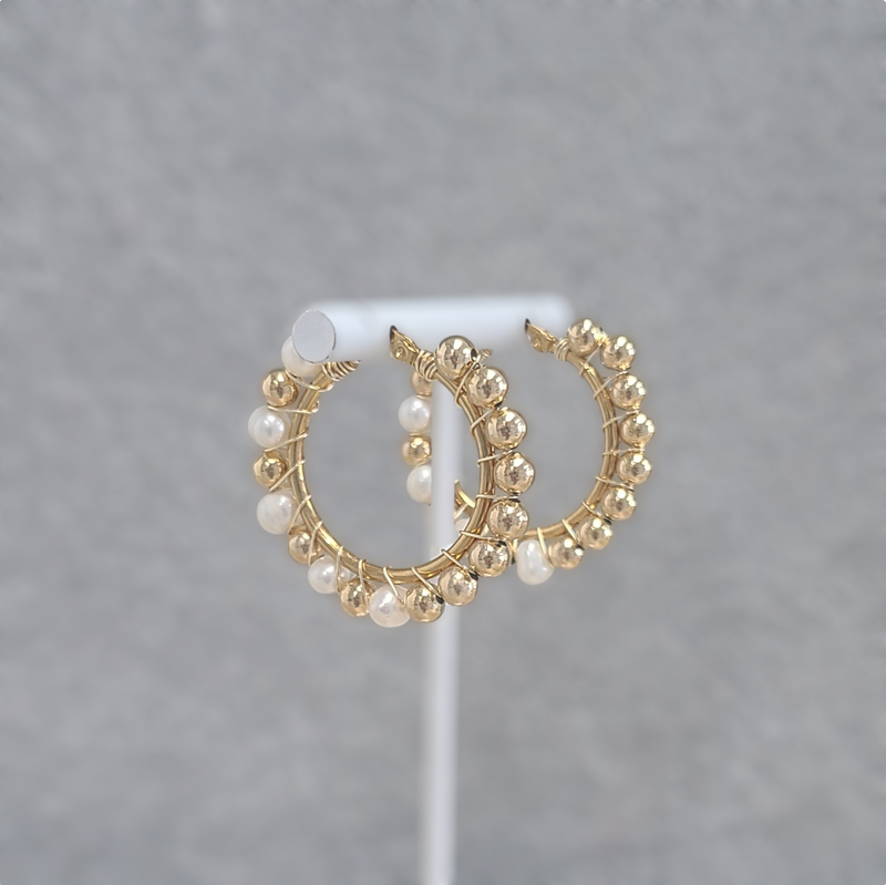 Claudia Hoops Earrings