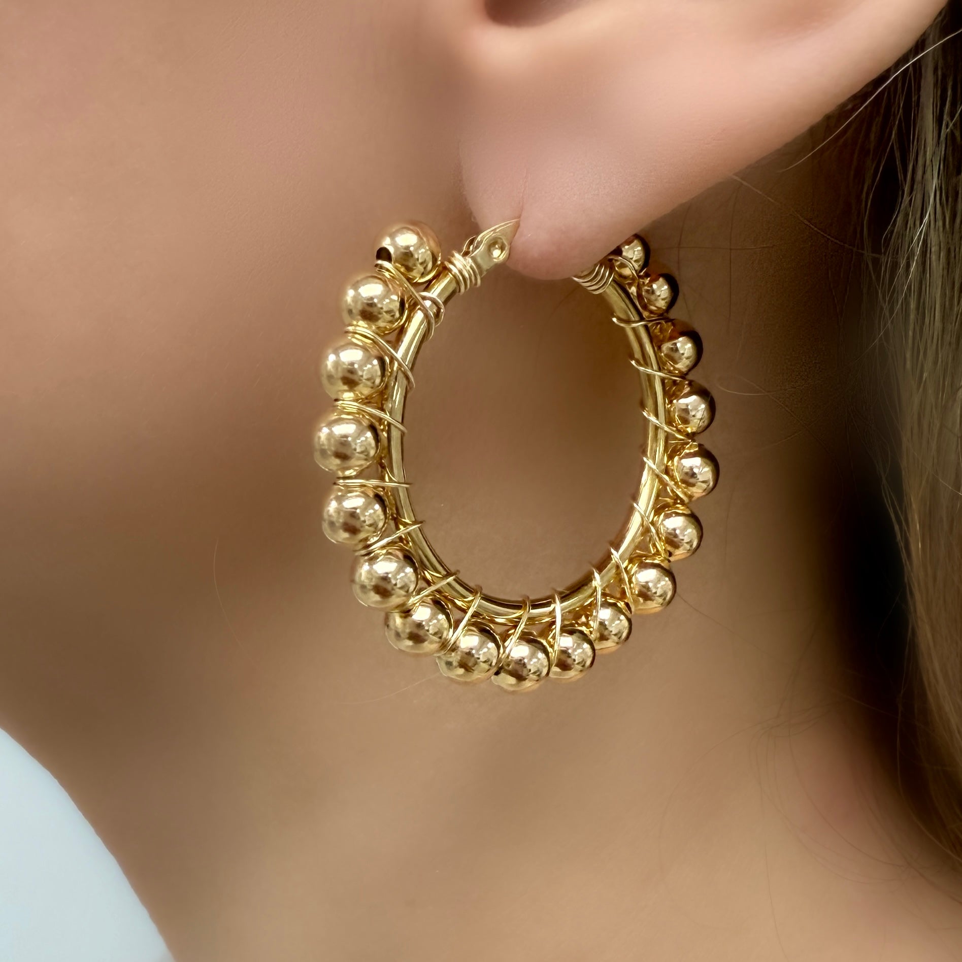 LPL Creations Liz Hoops Earrings Large