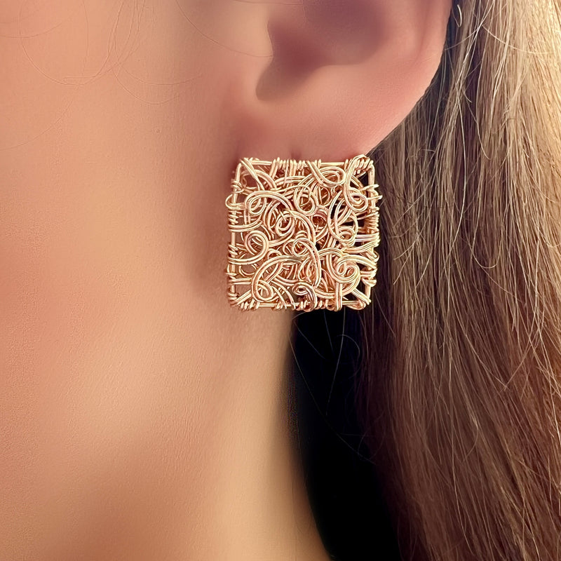 Squared Elegance Earrings