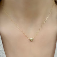 Single Gold Heart Necklace