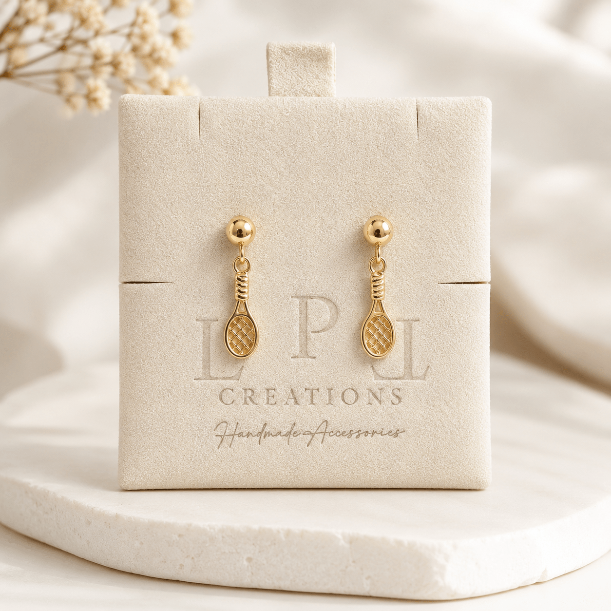 Tennis Racket Earrings - LPL Creations