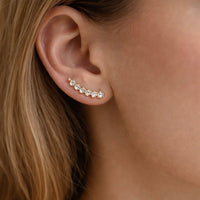 Celeste Curve Stud Earrings - LPL Creations