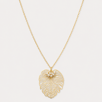 Monstera  Necklace