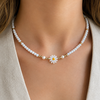 Daisy Crystals Necklace