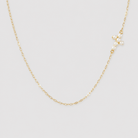 Pearl Cross Necklace - LPL Creations