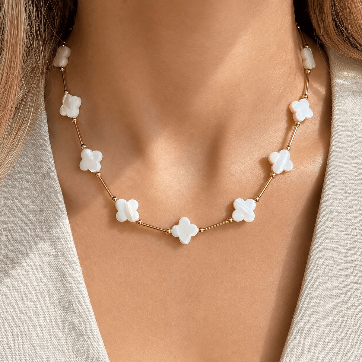 Rosie in Gold Necklace - LPL Creations
