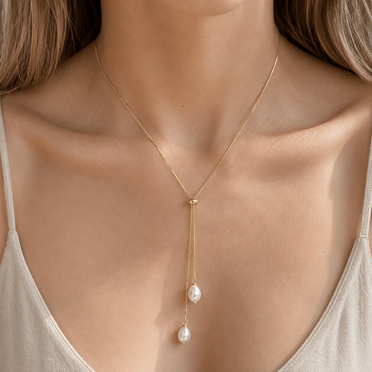 Dangling Pearls Necklace - LPL Creations
