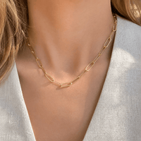 Medium Paper Clip Chain Necklace - LPL Creations