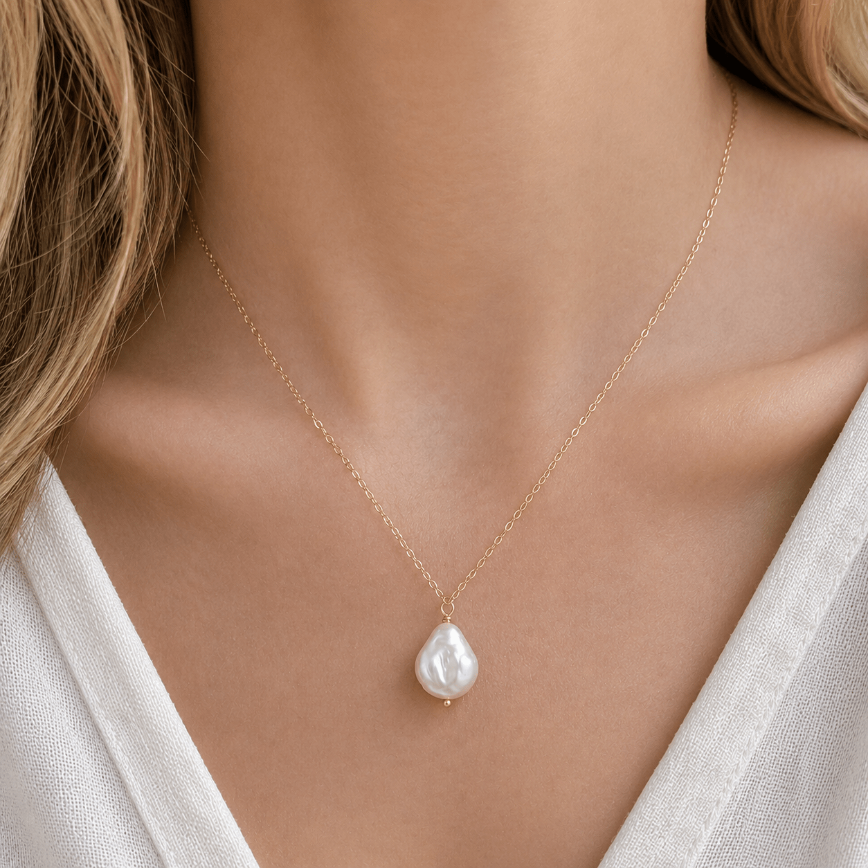 Drop Pearl Necklace - LPL Creations