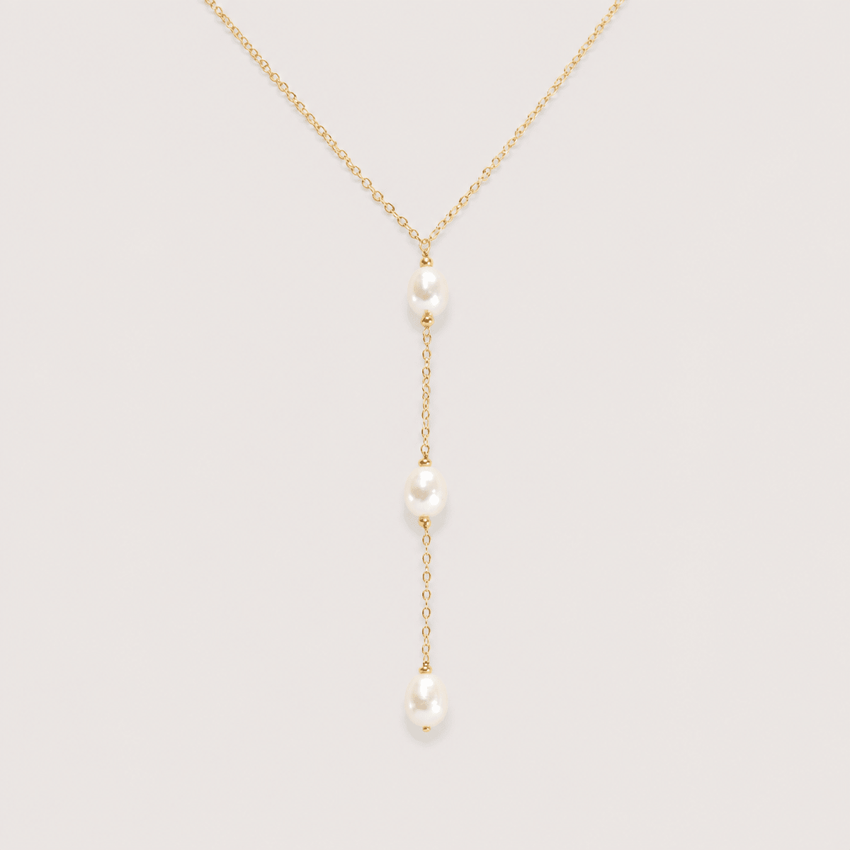 Trio Pearls Drop Necklace - LPL Creations