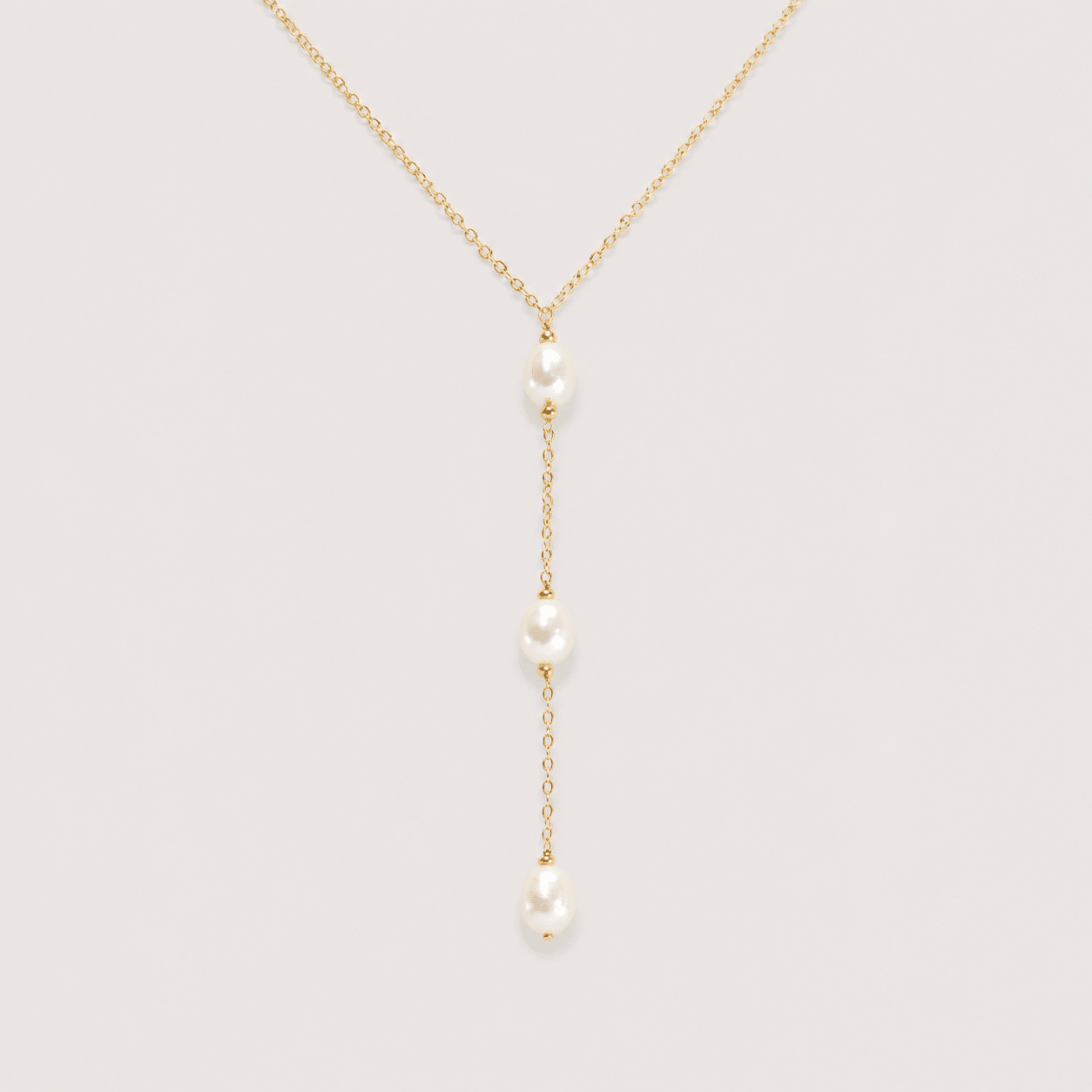 Trio Pearls Drop Necklace - LPL Creations