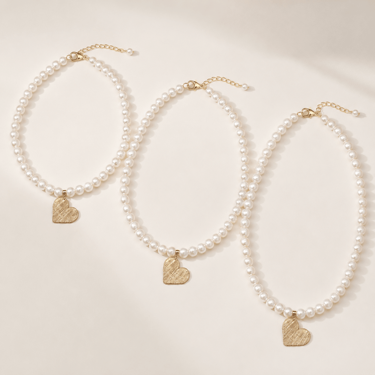 Heart Baroque Pearl Short Necklace - LPL Creations