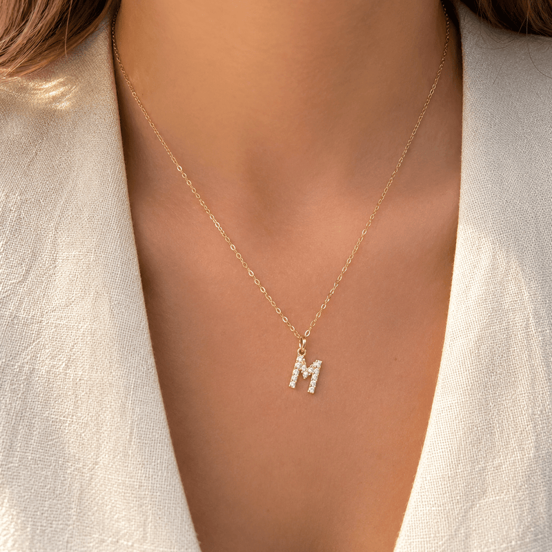 Pearl Initial Necklace - LPL Creations