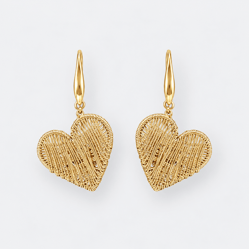Adore Heart Earrings - LPL Creations