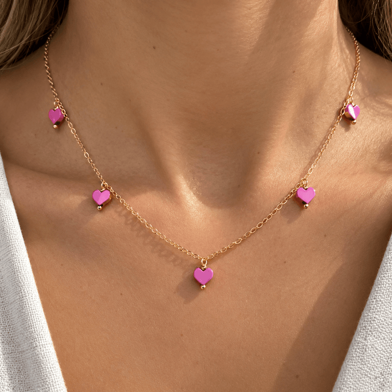 5 Hearts Necklace - LPL Creations