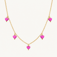 5 Hearts Necklace - LPL Creations