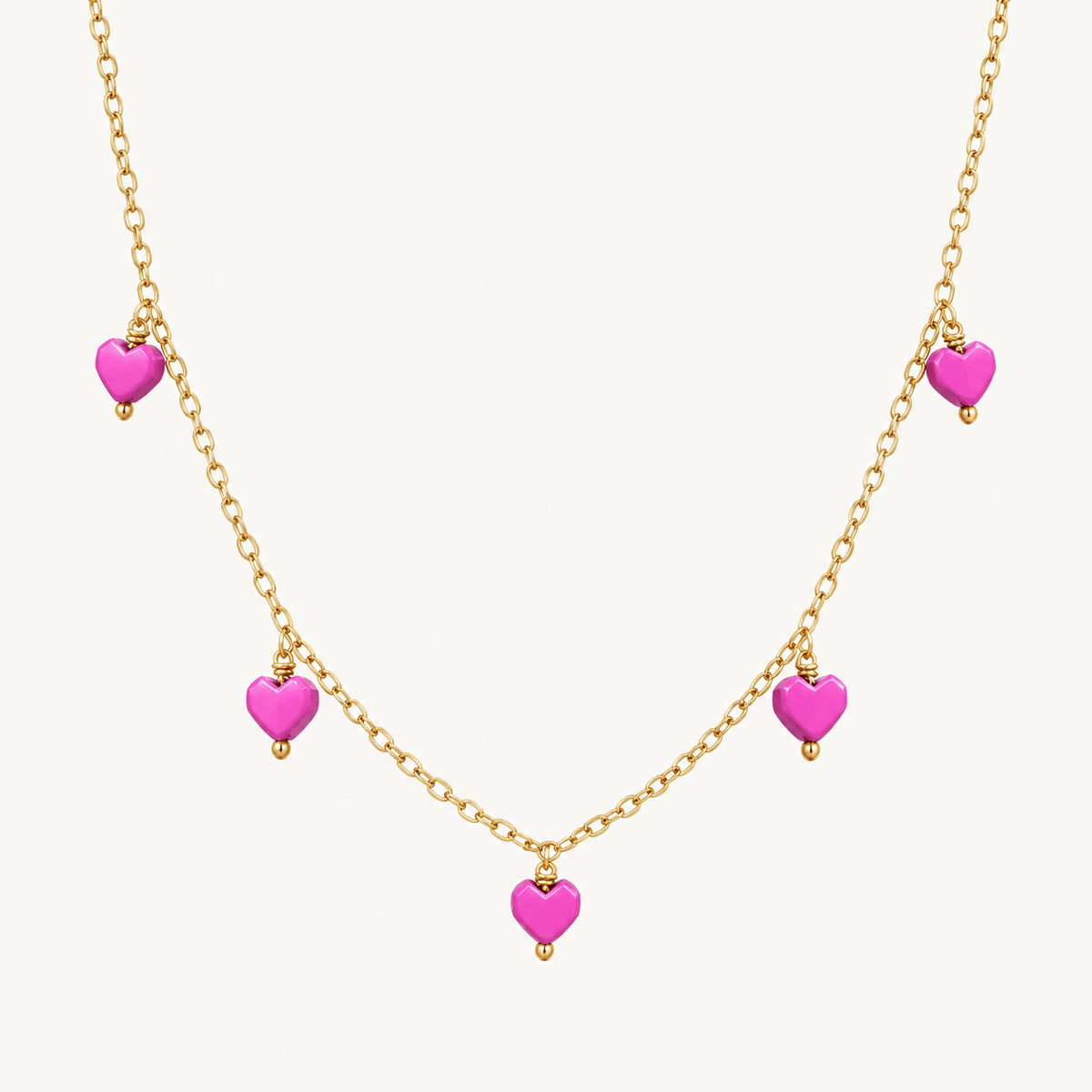 5 Hearts Necklace - LPL Creations