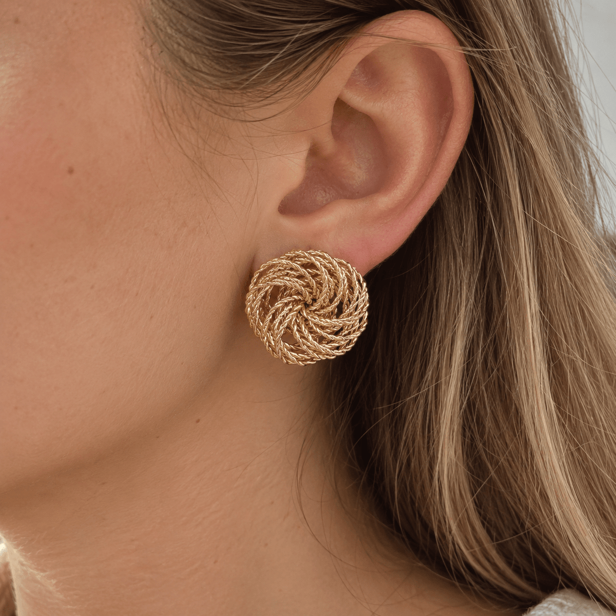 Spiral Gold Earrings - LPL Creations