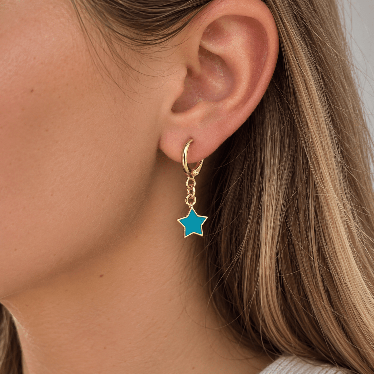 Star Mini Hoop Earrings - LPL Creations