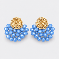 Crystal Fan Earrings - LPL Creations