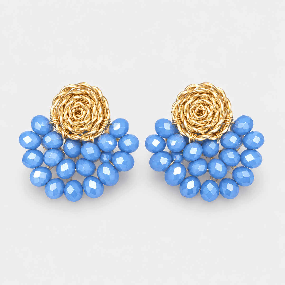 Crystal Fan Earrings - LPL Creations