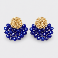 Crystal Fan Earrings - LPL Creations
