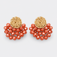Crystal Fan Earrings - LPL Creations