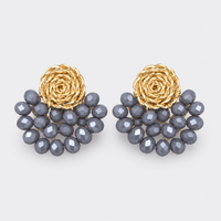 Crystal Fan Earrings - LPL Creations