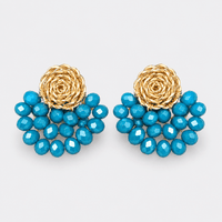 Crystal Fan Earrings - LPL Creations