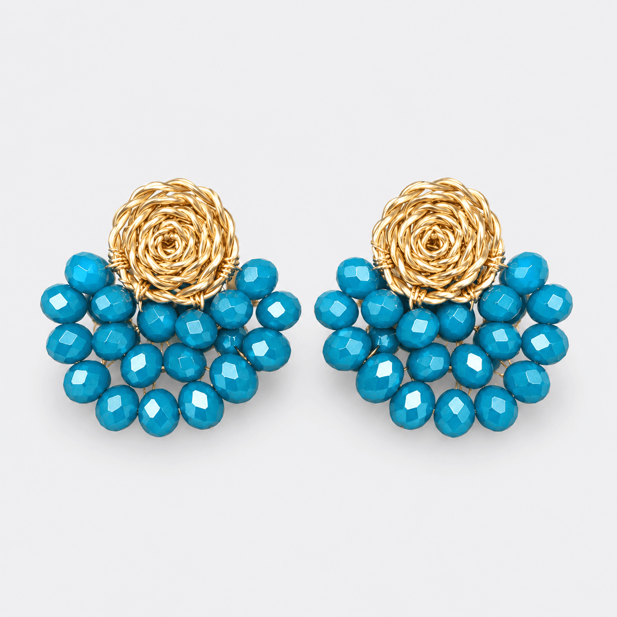Crystal Fan Earrings - LPL Creations