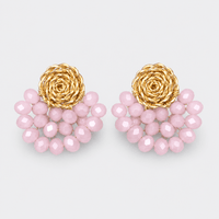 Crystal Fan Earrings - LPL Creations