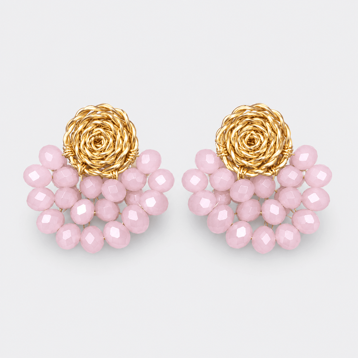 Crystal Fan Earrings - LPL Creations