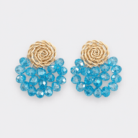 Crystal Fan Earrings - LPL Creations
