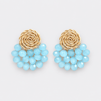 Crystal Fan Earrings - LPL Creations