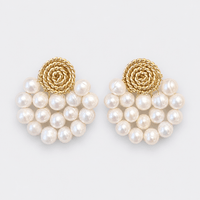 Fan Pearls Earrings - LPL Creations