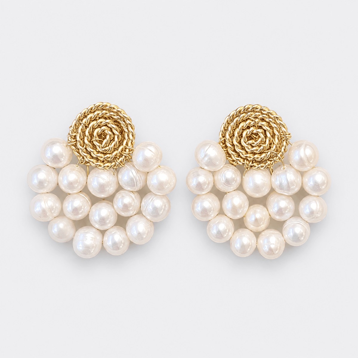 Fan Pearls Earrings - LPL Creations