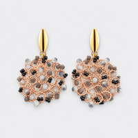 Peacock Circle Earrings - LPL Creations