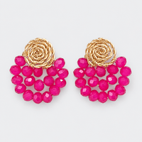 Crystal Fan Earrings - LPL Creations