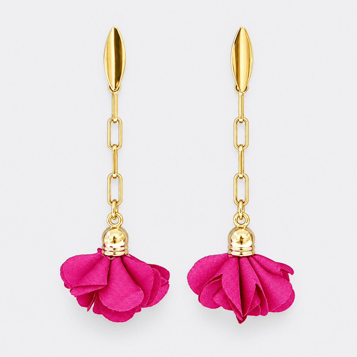 Flower & Link Earrings - LPL Creations