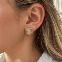 Gold Dot Earrings - LPL Creations