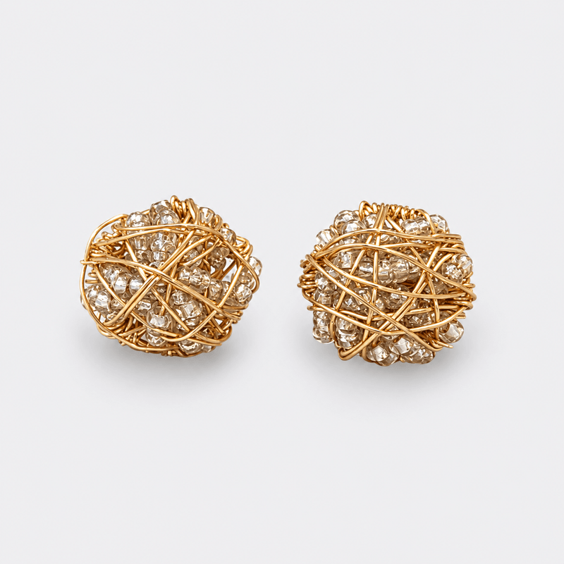 Gold Dot Earrings - LPL Creations