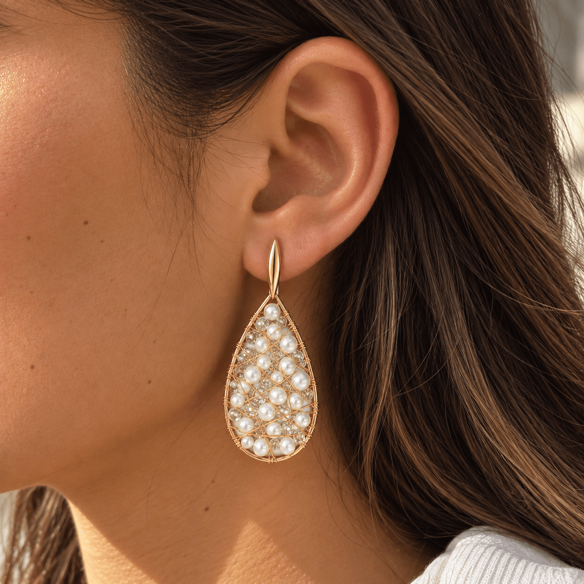 Drop Pearl Earrings - LPL Creations